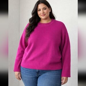 GAP Women's Pink Crew Neck Sweater